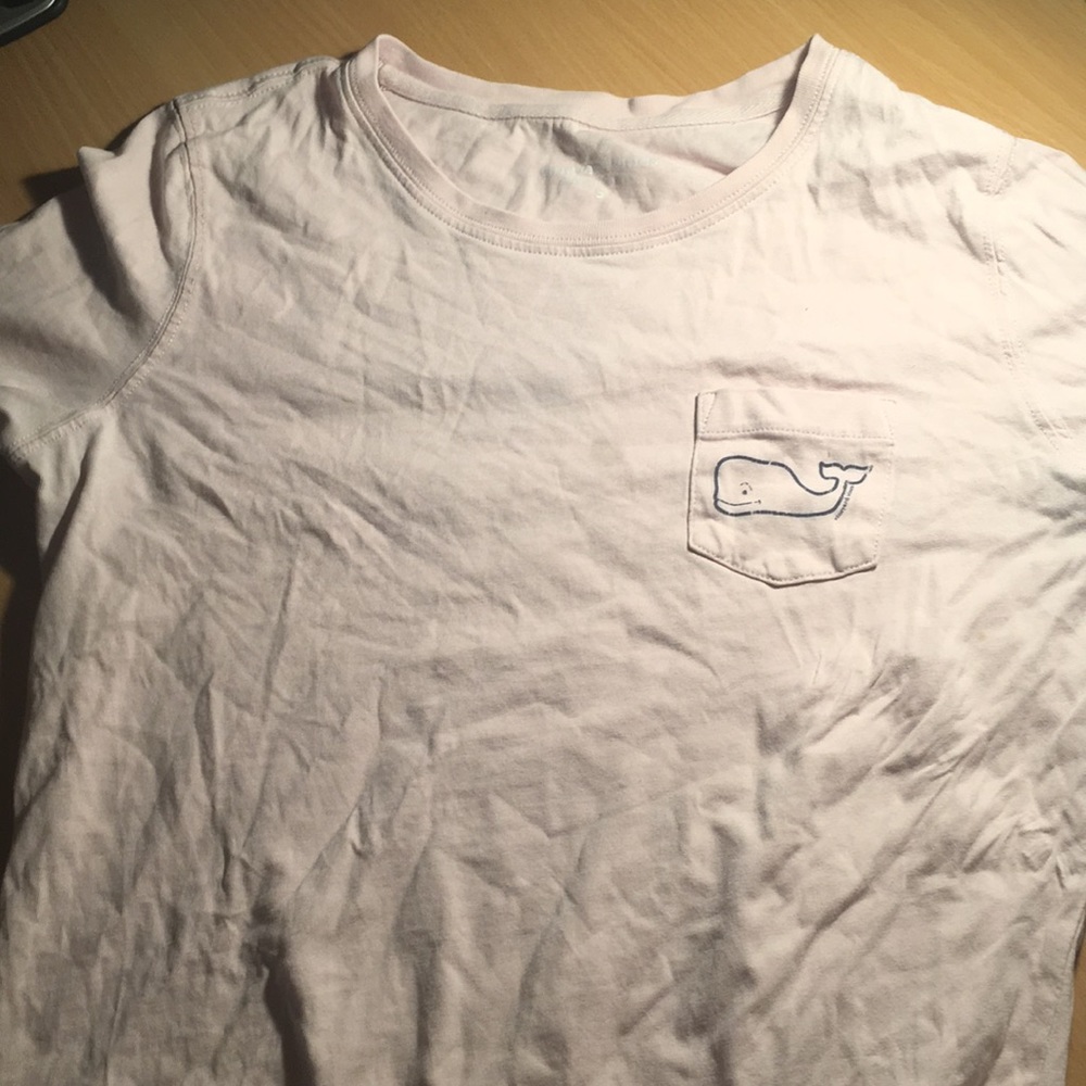 pink long sleeve vineyard vines shirt